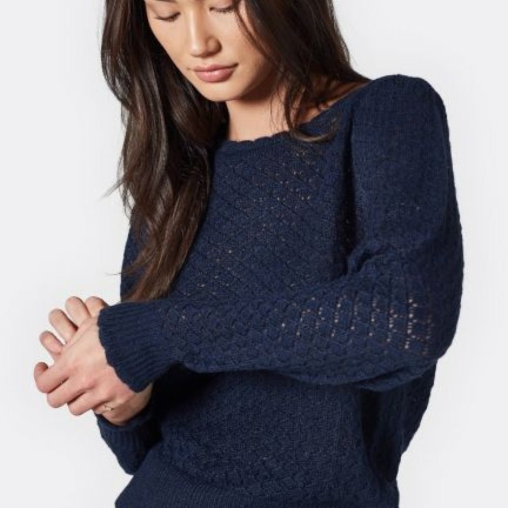 Joie- Moxya Sweater Navy -Med - Picture 2 of 4